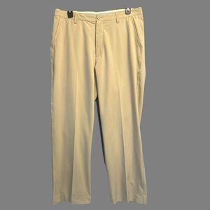 FJ FootJoy Performance Golf Pants Chino Mens Size 38X30 Khaki Beige Preppy 24102